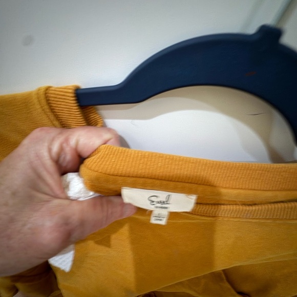 Easel Mustard Yellow Oversized Sweatshirt - Picture 5 of 5